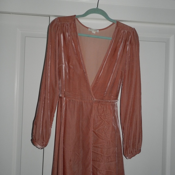 Duchess Velvet Wrap Dress - Picture 3 of 4
